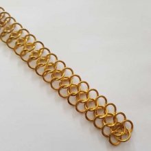 20 cm kedja form 8 länkad färg guld