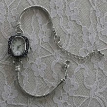 Europeisk stil klocka Dial kedja armband med karbinlås 8.5 X 9.5 Cm