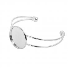 1 Cabochon stöd armband + 1 glas cabochon 25 mm N°01