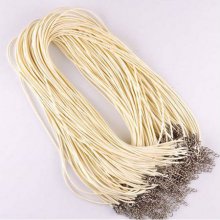 10 Halsband läderimitation diameter 1,5 mm 40 cm AB-13-2 