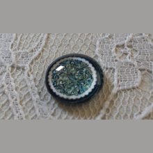 glas cabochon rund 12mm blomma 030 