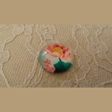 glas cabochon rund 20mm blomma 01-048 