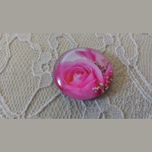 glas cabochon rund 20mm blomma 01-037 