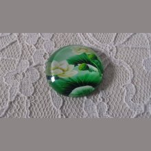 glas cabochon rund 20mm blomma 01-008 