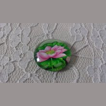 glas cabochon rund 20mm blomma 01-003 
