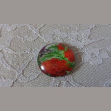 glas cabochon rund 25mm blomma 01-045 