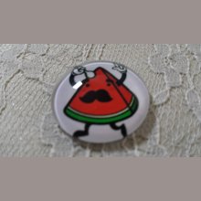 glas cabochon rund 25mm mustasch 030 