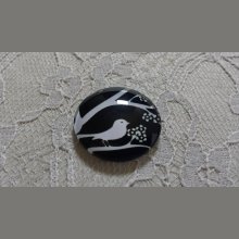 cabochon rund glas 25mm fåglar 021 