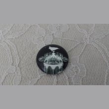 cabochon runt glas 25mm fåglar 011 