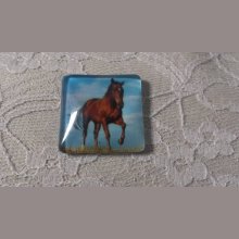 glas fyrkantig cabochon 30mm 015 