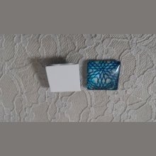 glas fyrkantig cabochon 25mm 046 