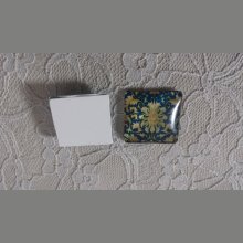 glas fyrkantig cabochon 25mm 045 