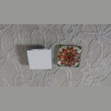 fyrkantig glascabochon 25mm 035 
