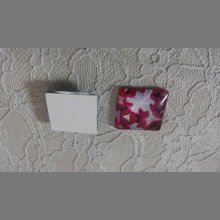 fyrkantig glascabochon 25mm 029 