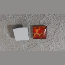 fyrkantig glascabochon 25mm 025 