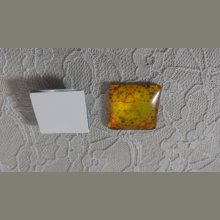 fyrkantig glascabochon 25mm 016 