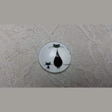 glas cabochon rund 20mm cat 007 
