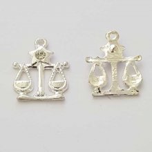 Stjärntecken charm Libra Silver Metal N°04 med strass
