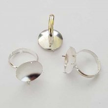 Justerbart ringstöd med 4 klor silver N°01