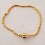 Europeiskt klipp armband guld