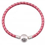 Europeiskt flätat armband Clip 02 21cm
