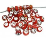 Pearl N°0000 Lot av 100 mix Röd
