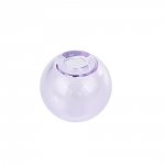 1 rund glaskula för att fylla 20mm Purple