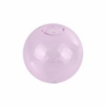 1 rund glaskula att fylla 12mm rosa