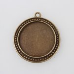 10 x 30mm brons cabochon hållare, cabochon hängare 88AB 