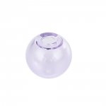 10 glaskulor runda 12mm Lila att fylla