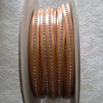10 mm naturläder Swarovski Strass per 20 cm