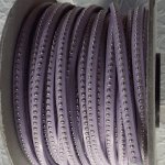 Läderkula Glicine 06 mm med nickelfri kedja per 20 cm