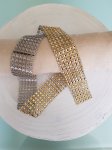 Strassband N°05 Guld per 0,50 cm.