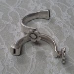 Halva armband i Zamak 10 mm x 2,5 mm