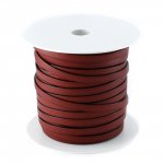 Rekonstituerat läder Röd 10 mm per 1 meter