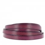 Platt läder plommon 10 mm x 20 cm slätt