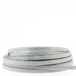 1 meter Ödleband Grå/Silver 05 mm