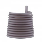 1 meter Pvc-hålig sladd 6,5 mm rökgrått