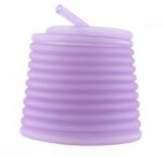 1 meter Pvc-hålsnöre 6,5 mm lila