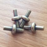 Lås i brons för ihåliga PVC-snören 5 mm