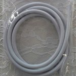 1 meter PVC-sladd 4 mm ljusgrå Pastell