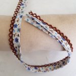 Multi-blomma och spets Bias Ribbon N°04