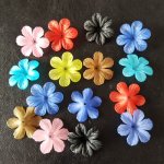 15 sorterade Lucite Marshmallow blommor