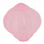 Pärla Lucite Lampion Shape Striated Bright Pink