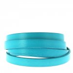 Azzurro kalv platt läder 10 mm slät per 20 cm