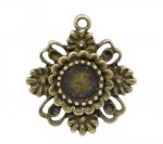 1 hållare för cabochon 08 mm N°06 Brons