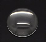 Cabochon Round 14 mm i genomskinligt glas N°04