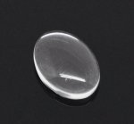 Oval Cabochon 10 x 14 mm x 2 stycken i klart glas N°16