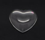 Cabochon Heart 14 x 15 mm i klart glas N°22