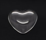 Cabochon Heart 17 x 18 mm i klart glas N°23